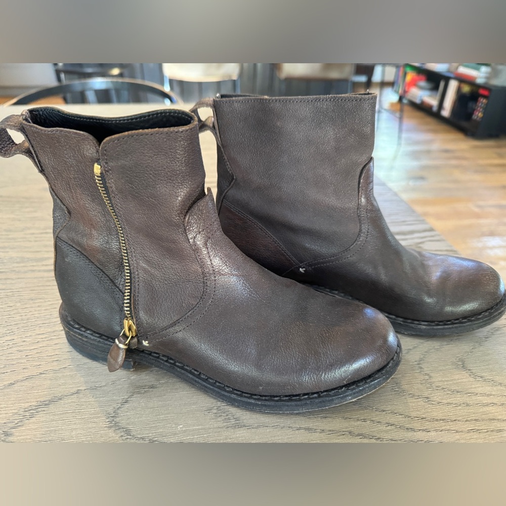 Leather rag and bone, brown booties